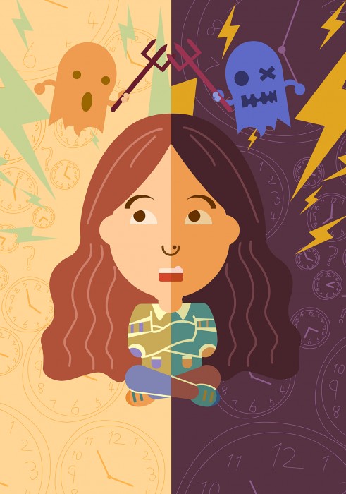 《自画像》图形设计课程作业 作者：13级曾庆柔 指导教师：崔文铮